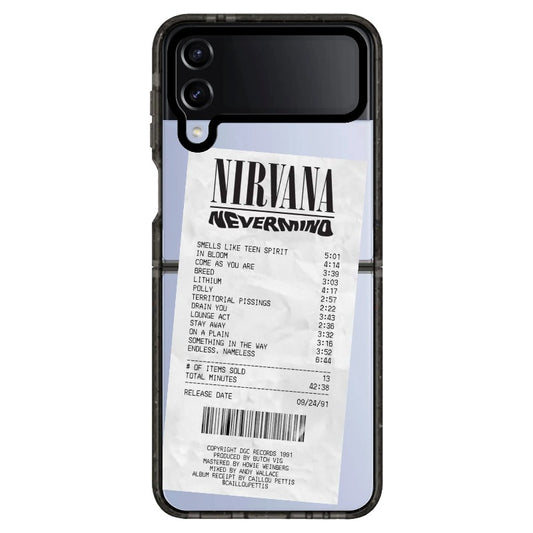 Nirvana Never Mind Receipt Style Phone Case_Samsung Z Flip [1509077]