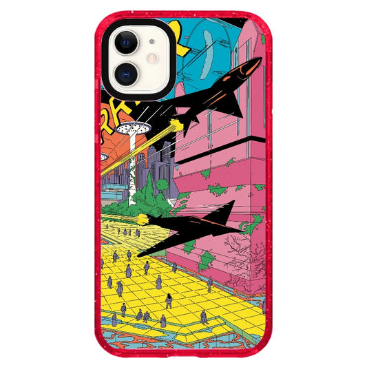 Vintage Comic Book Style Fighters Across the City_iPhone Clear Impact Case Limited  [1505103]