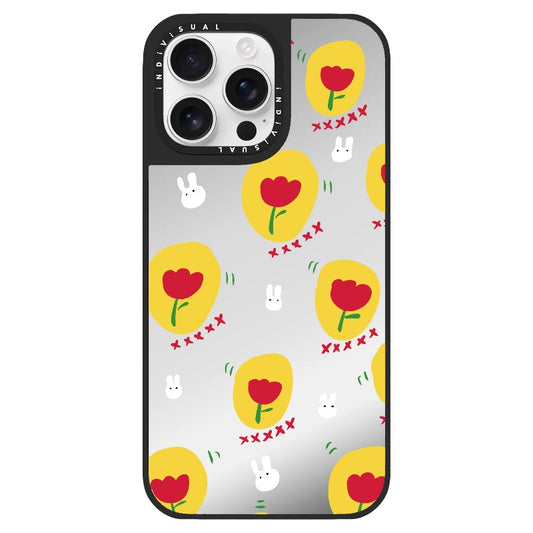 Tulips and Rabbits Pattern Phone Case_Clear Impact Phone Case [1507560]