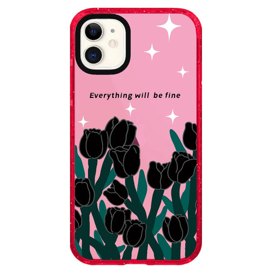 Black Roses "Everything Will Be Fine"_iPhone Clear Impact Case Limited  [1503076]