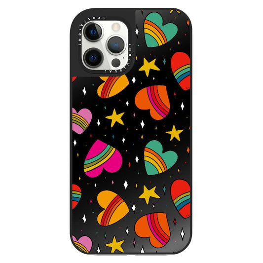 Rainbow Hearts_Clear Impact Phone Case [1523885]