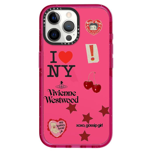 Red NYC case | ‘Downtown girl’ _iPhone Ultra-Impact Case [1213559]