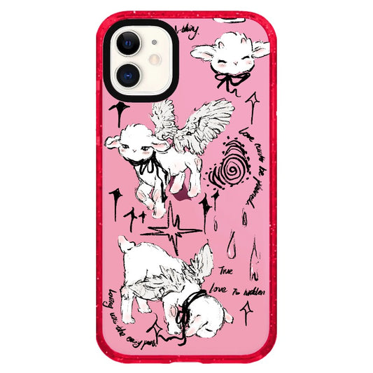 Angelic Lamb with Black Chocker_iPhone Clear Impact Case Limited  [1503891]