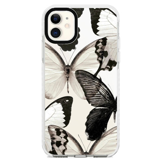 Monochrome Butterfly_iPhone Clear Impact Case [1633276]