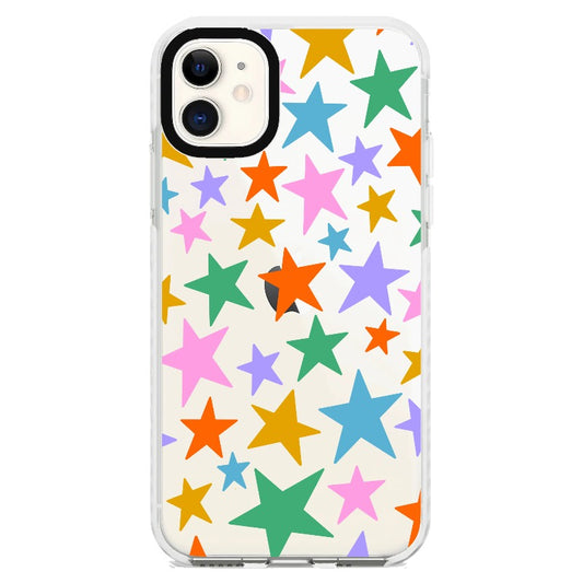 Multicoloured Stars_iPhone Clear Impact Case [1552145]