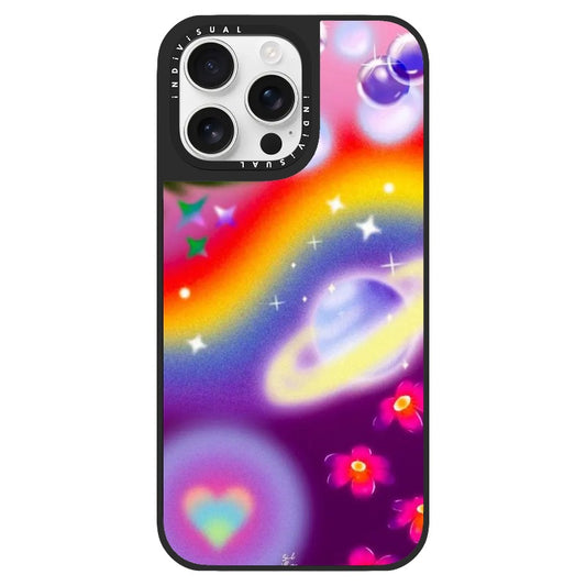 Y2K Style Rainbow and UFO Colorful Phone case_Clear Impact Phone Case [1535161]