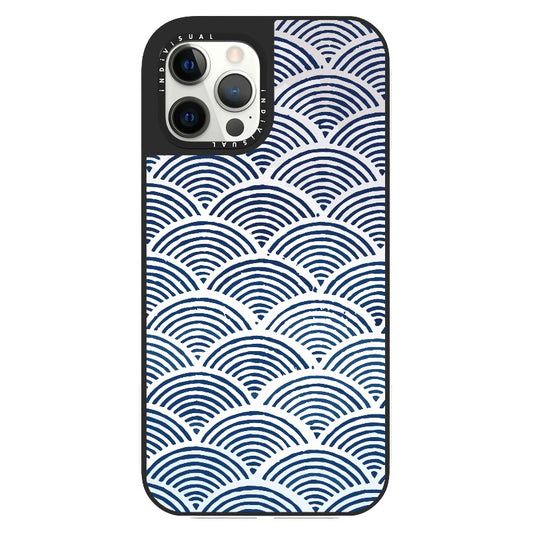 Blue Waves Pattern Phone Case_Clear Impact Phone Case [1506927]