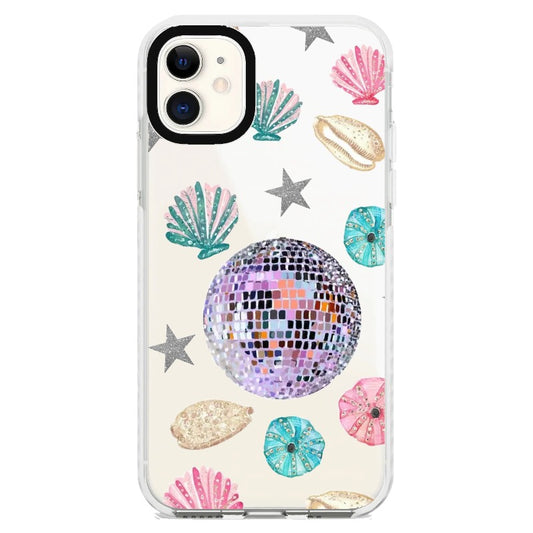 Sea Element with Mirror Ball Coastal iPhone Case_iPhone Clear Impact Case [1351331]