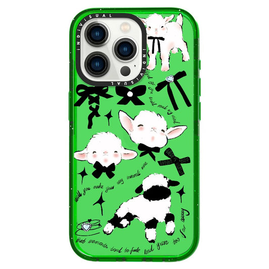 Lamb with Black Bow Chocker _iPhone Ultra-Impact Case [1503884]