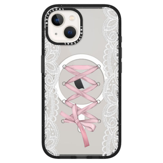 Coquette Aesthetic Corset Ribbon and Lace Phone Case_ iPhone Ultra-MagSafe Case [1530655]