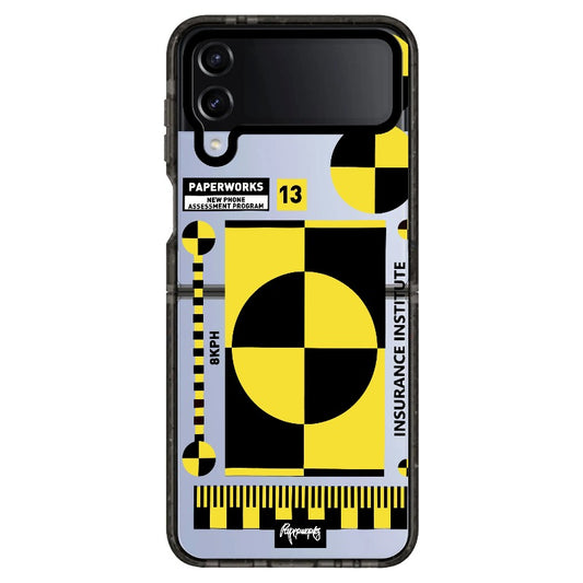 Yellow and Black Geometric Art Phone Case_Samsung Z Flip [1505108]