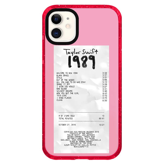 T.S 1989 Receipt Phone Case_iPhone Clear Impact Case Limited  [1505119]