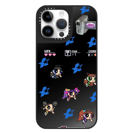 New Jeans and Power Puff Girl Pixel Game Style Phone Case_Clear Impact Phone Case [1351078]