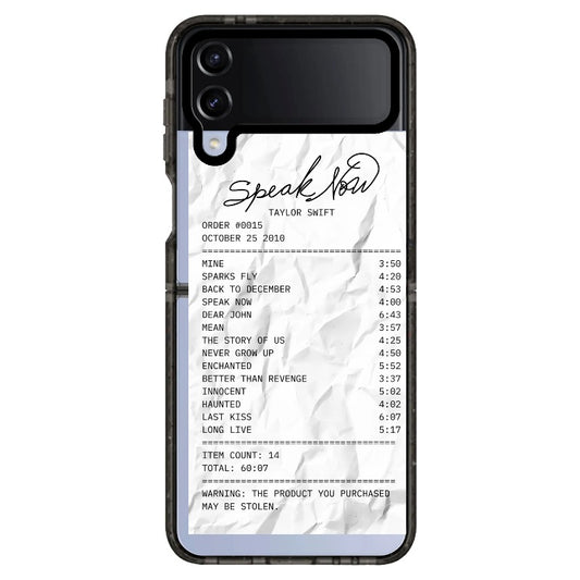 T.S Speak Now Receipt Phone Case_Samsung Z Flip [1505134]