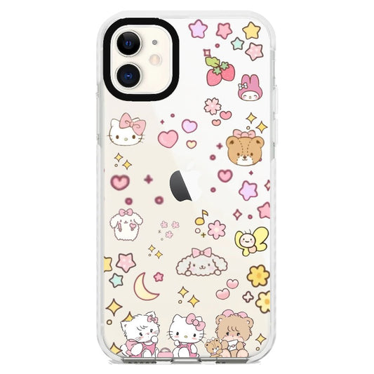 Hello Kitty Star Sticker Phone Case_iPhone Clear Impact Case [835853]