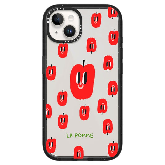 "Le Pomme" Apple Illustration Phone Case_Clear Impact Phone Case [1445108]
