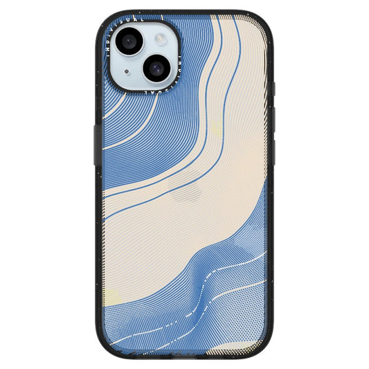 Gold and Blue Waves_iPhone Ultra-Impact Case [1503035]