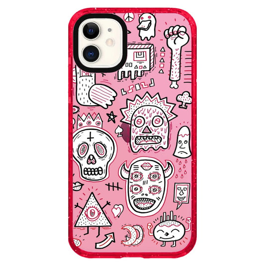 Cartoon Skulls and Monsters Phone Case_iPhone Clear Impact Case Limited  [1502028]