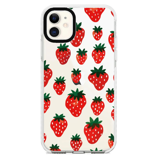 Strawberry Pattern 3 Phone Case_iPhone Clear Impact Case [1495309]