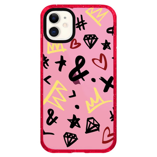 Graffiti Style Symbols Phone Case_iPhone Clear Impact Case Limited  [1475971]