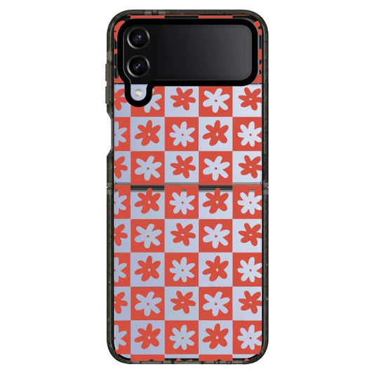 Orange Floro Pattern Phone Case_Samsung Z Flip [1475974]