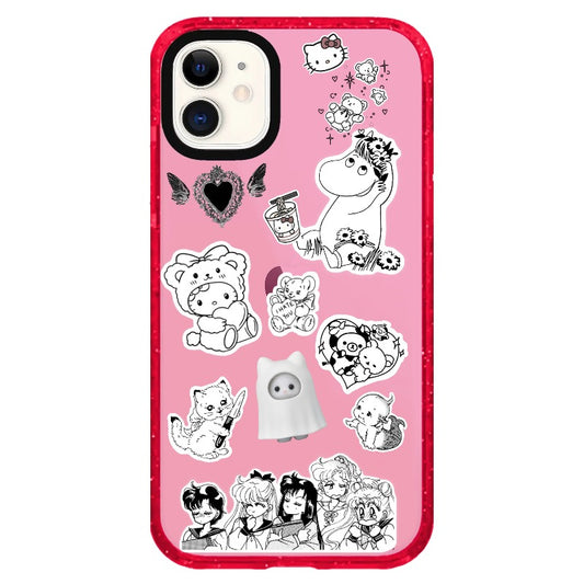 Vintage Anime Collage Phone Case_iPhone Clear Impact Case Limited  [936731]