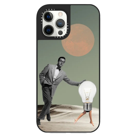 Man and Bulb_Clear Impact Phone Case [1490632]