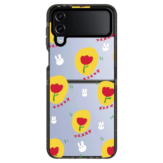 Tulips and Rabbits Pattern Phone Case_Samsung Z Flip [1507560]