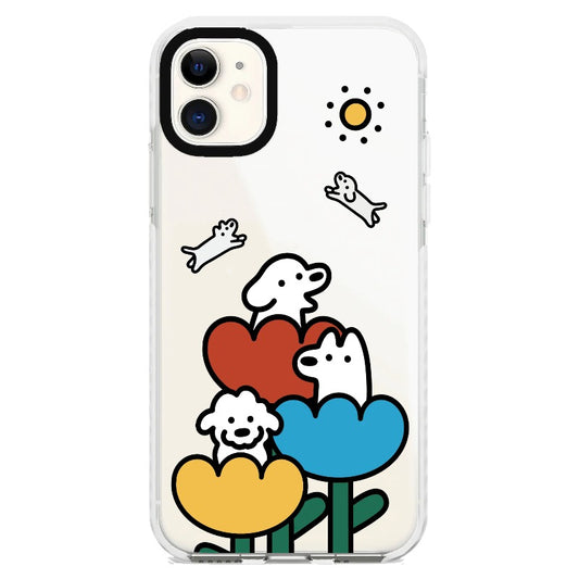 Garden Puppy_iPhone Clear Impact Case [1594643]