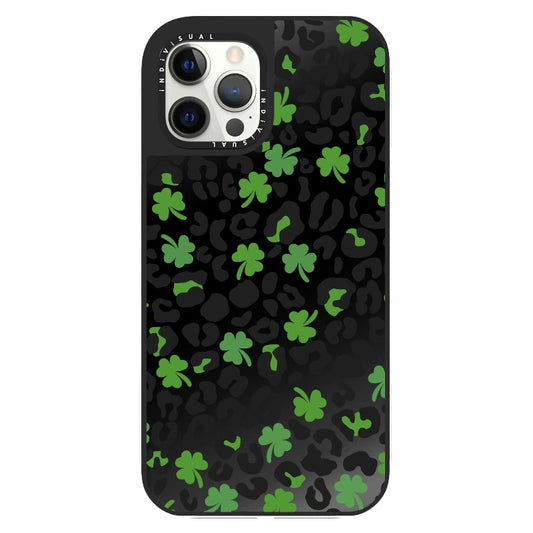 Green and Black Leopard Pattern Phone Case_Clear Impact Phone Case [1503101]