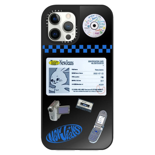 New Jeans ID Card and Y2K Eletronic Devices Phone Case_Clear Impact Phone Case [1446133]