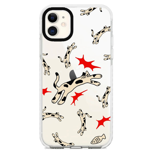 Leaping Cats_iPhone Clear Impact Case [1614223]