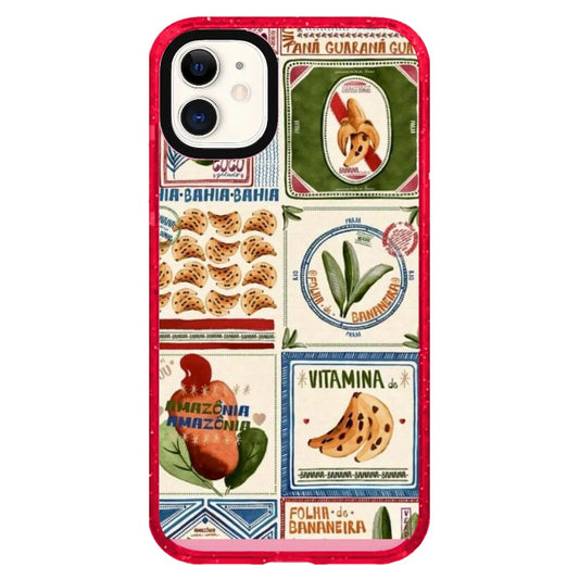 Vintage Food Illustration Style Phone Case_iPhone Clear Impact Case Limited  [1444129]