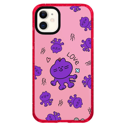 Purple Kitty Love_iPhone Clear Impact Case Limited  [1614216]