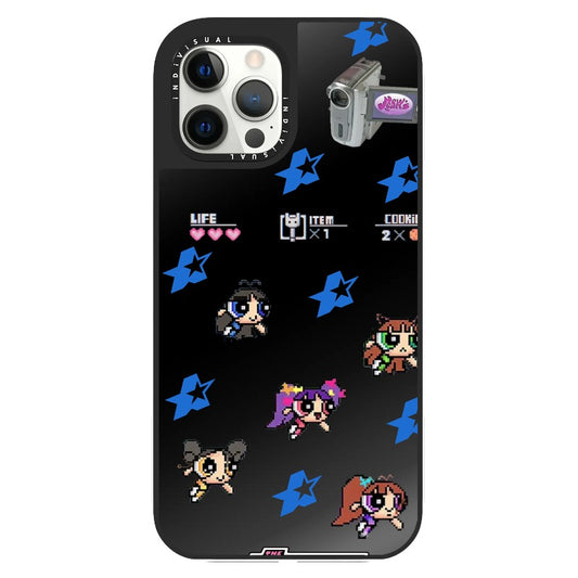 New Jeans and Power Puff Girl Pixel Game Style Phone Case_Clear Impact Phone Case [1351078]