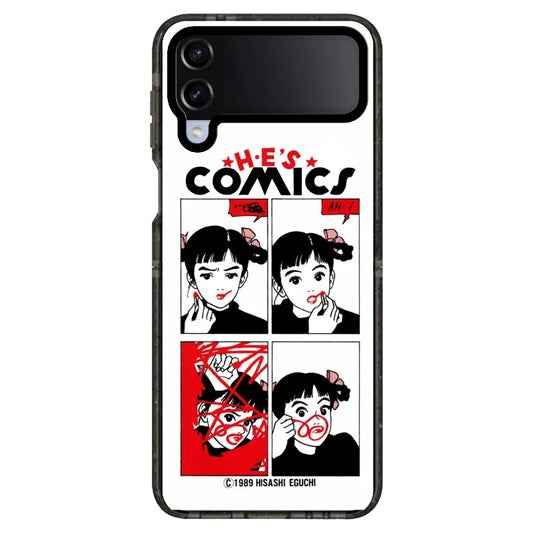 Nostalgia Japanese Magazine Manga Cover Phone Case_Samsung Z Flip [1448083]