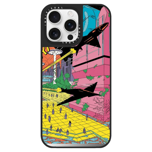 Vintage Comic Book Style Fighters Across the City_Clear Impact Phone Case [1505103]