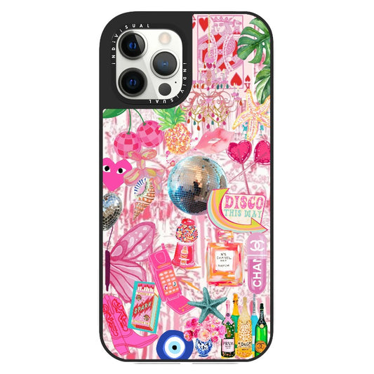 Preppy Element Collage Pink Phone Case_Clear Impact Phone Case [1154967]