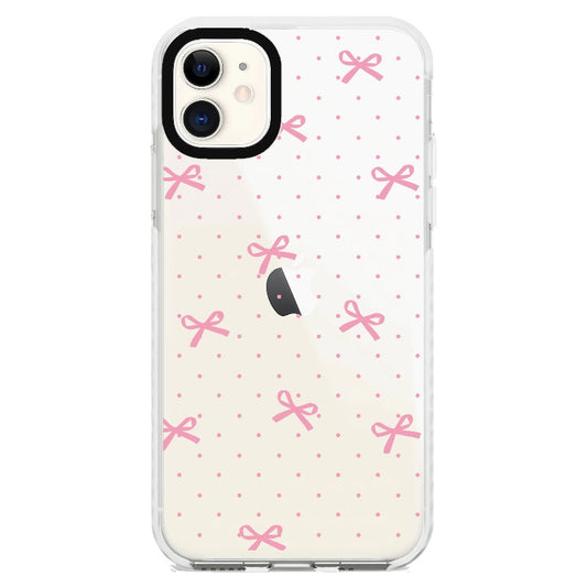 Bow and Polka Dots Phone Case_iPhone Clear Impact Case [1502844]