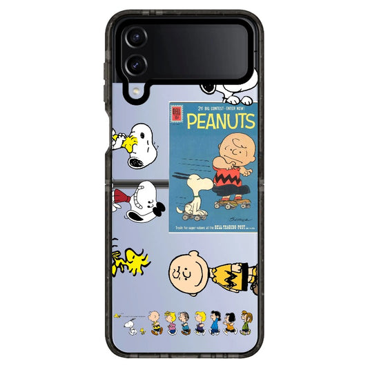 Peanuts Poster and Snoopy Stickers Phone Case_Samsung Z Flip [1445171]