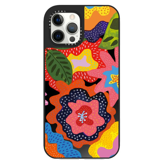 Folk Art Style Colorful Floral Illustration Phone Case_Clear Impact Phone Case [1498841]