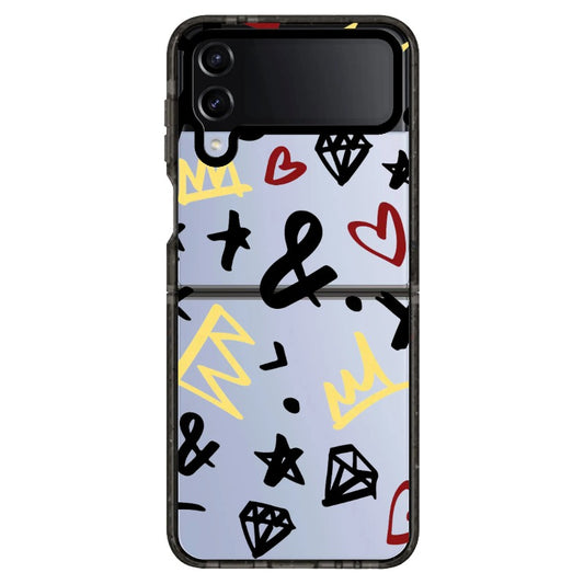 Graffiti Style Symbols Phone Case_Samsung Z Flip [1475971]