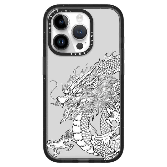 Dragon Line Art Oriental Style Phone Case_iPhone Ultra-Impact Case [1507524]