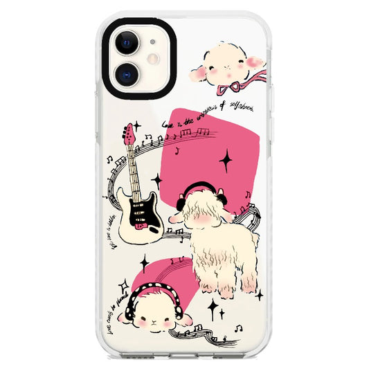 Music Lover Lamb_iPhone Clear Impact Case [1506875]