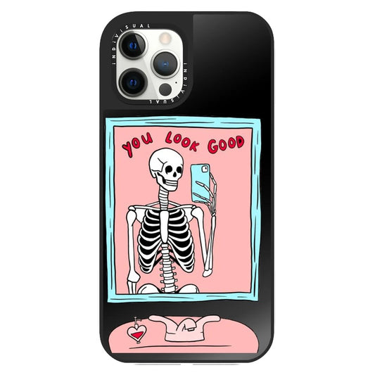 Skeleton Selfie Phone Meme Case_Clear Impact Phone Case [1462248]