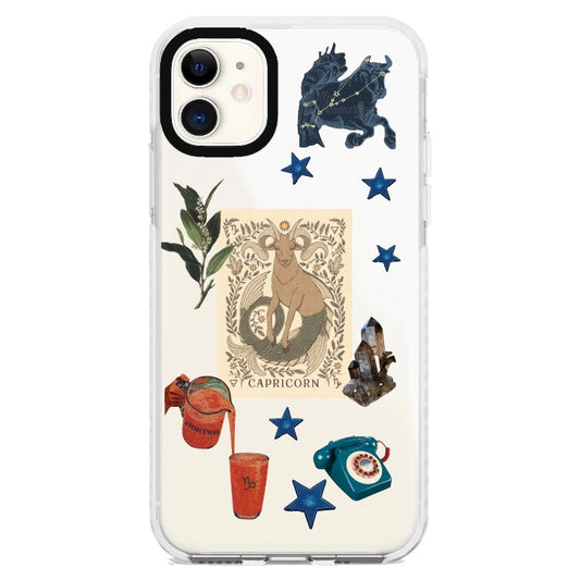 Zodiac Sign Series Capricorn Phone Case_iPhone Clear Impact Case [1284601]