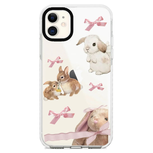 Bunny case | ‘Bunnies and ribbons_iPhone Clear Impact Case [597555]