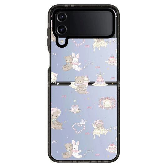 Coquette Aesthetic Teddy and Bunny Friends Phone Case_Samsung Z Flip [1505095]