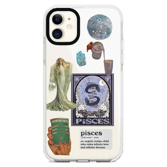 Zodiac Sign Series Pisces Phone Case_iPhone Clear Impact Case [1284655]