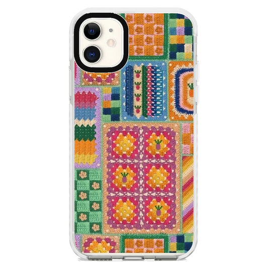 Fabric Art Crochet Style Phone Case_iPhone Clear Impact Case [1444125]